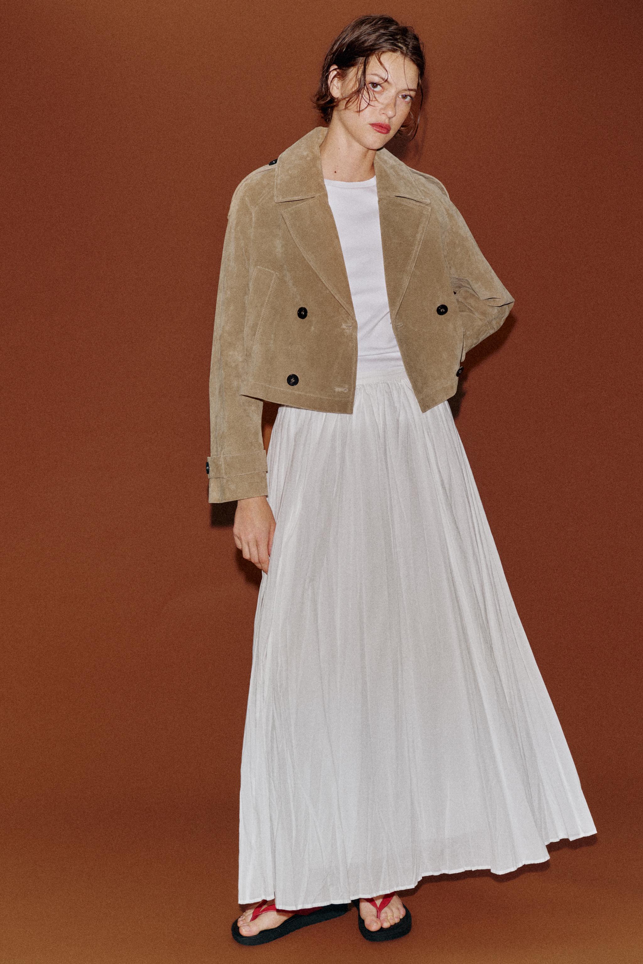 BELTED MIDI SKIRT